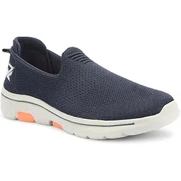 Leap7X RW-08 Mens Sports Non-Lacing Sports Shoes with EVA Sole | Fit for Running, Walking, Gym & Jogging | Quick-Wear Slip-on Style | Lightweight, Modern & Stylish | Comfortable Footbed
