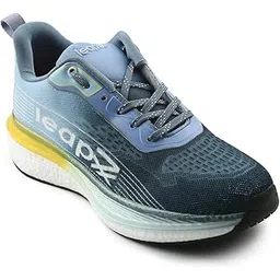 Leap7x RWM 02 Sports Lacing Running Shoes for Men with EVA Sole| Suitable for Walking Gym and Jogging | Comfortable Outsole | Lightweight Durable and Cushioned Footbed