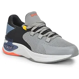 Leap7x SIGMA-1E Lacing Running Shoes for Men with EVA Sole| Suitable for Walking, Jogging, Workout, Gym & Outdoor Activity | Stylish, Lightweight & Comfortable Footbed | Sports Footwear