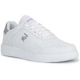 Leap7x SNOOKIS-E Lacing Casual Sneakers for Men with EVA Sole | PVC Upper | Memory Foam Insole | Stylish & Comfortable | Breathable, Lightweight & Flexibility | Shock Absorption