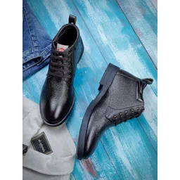 Leather Ankle Boots| Lace-up & Soft Cushioned Insole for All-Day Comfort Boots For Men