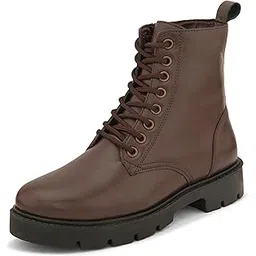 Leather Boots for Women | High Ankle Lace Boots for Woman