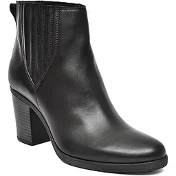 Leather Heels Boots for Womens Ankle