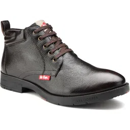 Leather Lace-up & Soft Cushioned Insole for All-Day Comfort Boots For Men