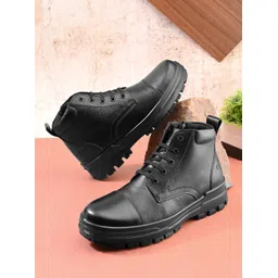 Leather Police Zip Boot for Men (TSF Original) Boots For Men