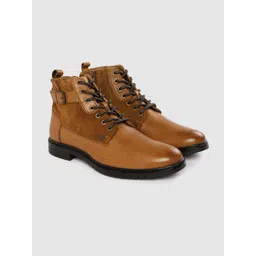 Lee Cooper Men Leather Mid-Top Regular Boots