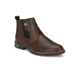 LEEPEETER Men Casual Block-Heeled Regular Boots