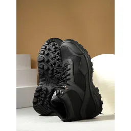 Leo's Fitness Shoes Men Round Toe Canvas Boots