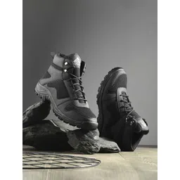 Leo's Fitness Shoes Men Round Toe Canvas Boots