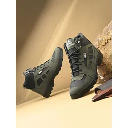Leo's Fitness Shoes Platform-Heeled Biker Boots
