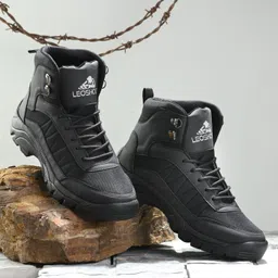 Leo's Men's Jungle Anti-Slip Mid Top Outdoor Boots Boots For Men
