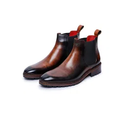 Lethato Men Leather Chelsea Boots