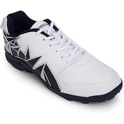 Liberty Freedom Googly Sports Lacing Cricket Shoes for Men | Navy Blue & Parrot Green - Lightweight & Comfortable | Suitable for Table Tennis, Volleyball, Squash and All Indoor Court