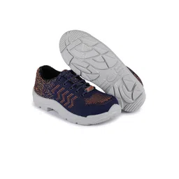 Liberty Men Blue Mesh Walking Non-Marking Shoes