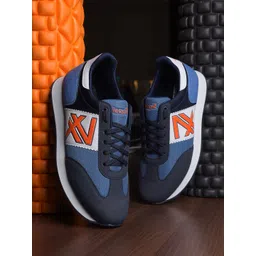 Liberty Men Colourblocked Lightweight Comfort Insole Contrast Sole Sneakers