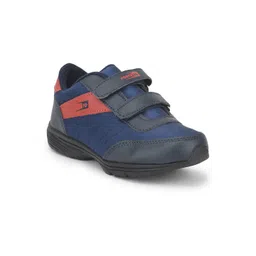 Liberty Men Red Colourblocked Velcro Sneakers