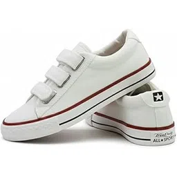 Light Weight Tape/Velcro Canvas Women Sneakers