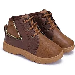 Lightweight Boats Shoes Sole | Comfortable Outdoor, Casual, Walking, Gym, Training, Trekking and Hiking Shoes for Boys (BB)-1919-7C Beige