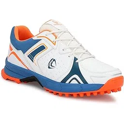 Lightweight Cricket Shoes for Men Rubber Spikes,All-Rounder Rubber Spikes Cricket Shoes for Batting, Bowling & Fielding PKC0026