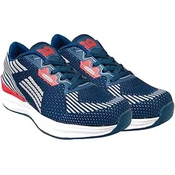 LinkOMoon Men Running Sports Shoes | Lightweight Breathable Mesh Sneakers with Cushioned Sole | Anti-Skid Outdoor Jogging, Gym Wear Comfort Shoes for Men