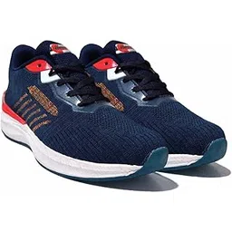 LinkOMoon Men's Lightweight Running Shoes, Breathable Mesh Sports Sneakers with Cushioned Sole, Lace-Up Comfort Shoes for Gym, Walking and Running