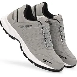 Lite Sports Shoes for Men | Stylish Running Trainers | Breathable Mesh Upper | Anti-Slip Airmix Sole | Lightweight and Comfortable Gym Shoes | Trendy Footwear