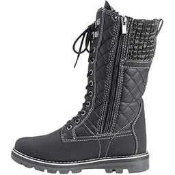 Little Surprise Box Grey Criss Cross Style Women Winter Snowboots