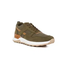 London Rag Men Suede Paneling Detail Contrast Sole Sneakers