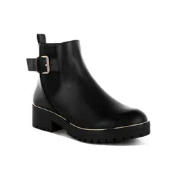 London Rag Women Casual Block-Heeled Chelsea Boots