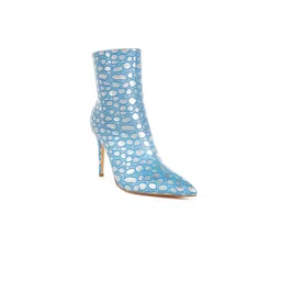 London Rag Women Embellished Casual Stiletto Heel Ankle Boots