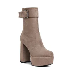 London Rag Women Pointed Toe Zip Regular Boots