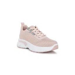 London Rag Women Textured Lug Sole Lace Up Sneakers