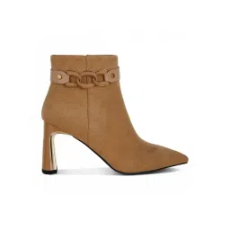 London Rag Women's Beige Casual Booties