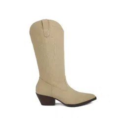 London Rag Women's Beige Cowboy Boots