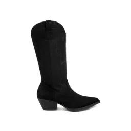 London Rag Women's Black Cowboy Boots