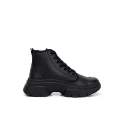 London Rag Women's Black Derby Boots
