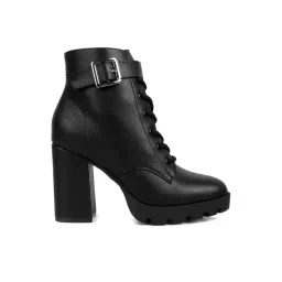 London Rag Women's Black Derby Boots