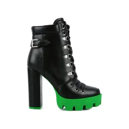 London Rag Women's Black Derby Boots