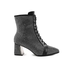 London Rag Women's Black Derby Boots