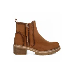 London Rag Women's Brown Casual Booties