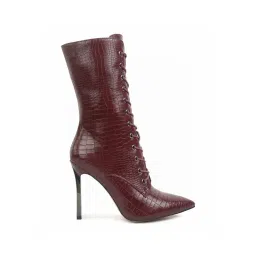 London Rag Women's Brown Stiletto Booties