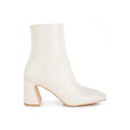 London Rag Women's Off White Casual Booties