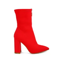 London Rag Women's Red Casual Booties