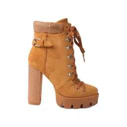 London Rag Women's Tan Derby Boots