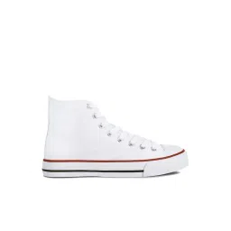 London Rag Women's White Ankle High Sneakers