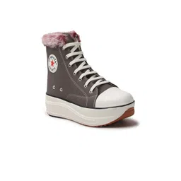 Longwalk Women Faux Fur Trim High-Top Regular Boots