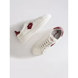 Lotto Autograph OG Women Leather Round Toe Lace-Ups Sneakers