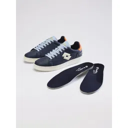 Lotto Men Colourblocked Leather Sneakers