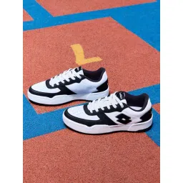 Lotto Men's Hoop Star Citta White & Black Sneakers