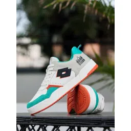 Lotto Men's Leggenda Hoop Star OG Off White & Grey Sneakers